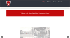 Desktop Screenshot of gradyhsfoundation.org