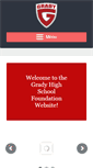 Mobile Screenshot of gradyhsfoundation.org